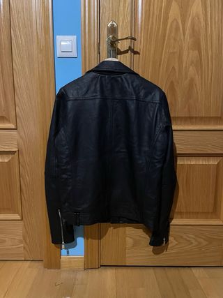 Cazadora de cuero 100% para hombre