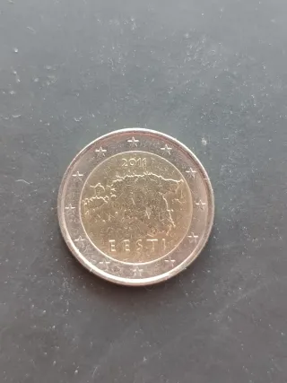🇪🇪 Estonia 2011 moneda de 2 euros