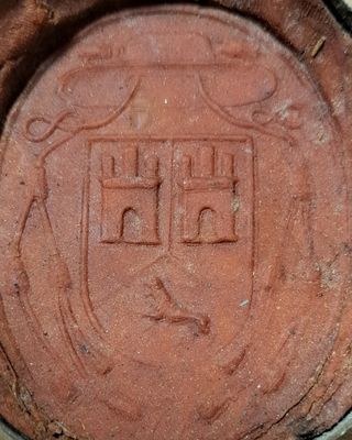 Sello Lacre Escudo Heráldico Episcopal