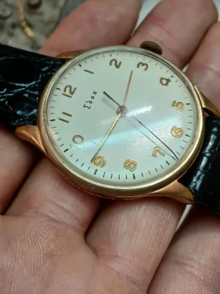 Reloj Edox Cuerda Caballero Vintage Dorado