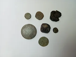 Lote monedas cobre antiguas