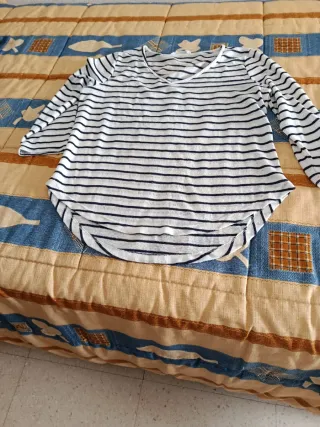 Camiseta Rayas Mujer Manga Larga