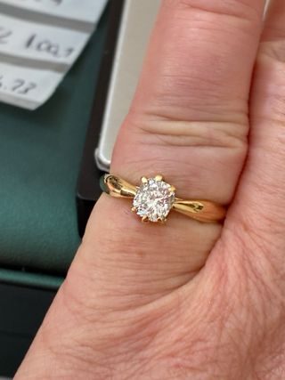 Anillo Oro 18k Diamante 1.00 Ct VVS2/D