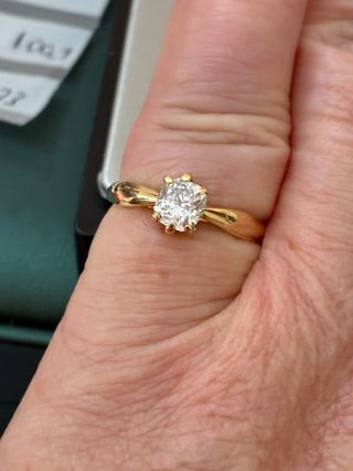 Anillo Oro 18k Diamante 1.00 Ct VVS2/D