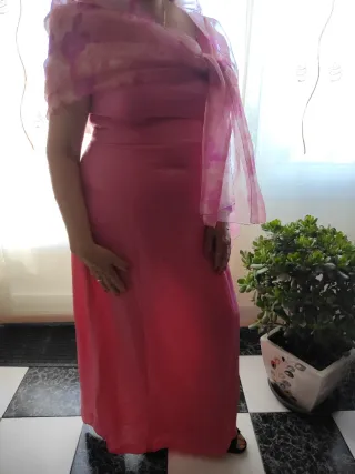 Vestido fiesta rosa Tapioca talla 46