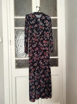 Vestido largo estampado floral