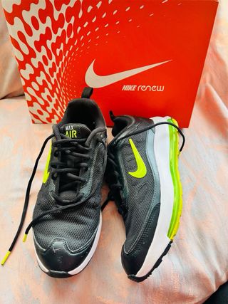 Zapatillas Nike Hombre Talla 42 Negras y Verdes