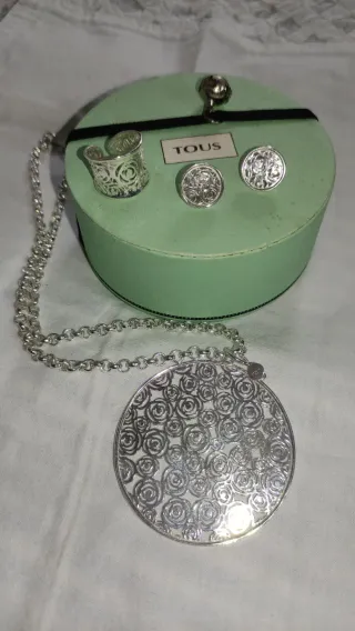 Conjunto Tous Plata Primera Ley Certificado