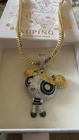 Cadena Xuping laminado oro y Plata con Colgante