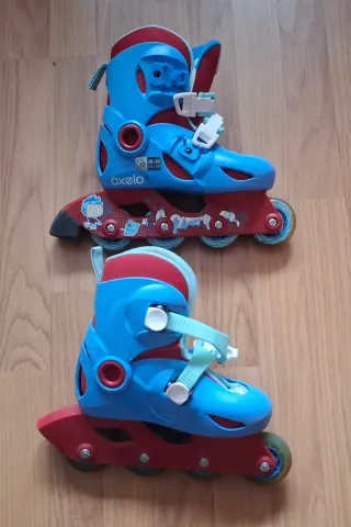 Patines Oxelo Talla 28-30 Azul/Rojo