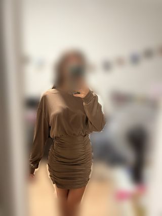 Vestido Shein Marrón Talla XS