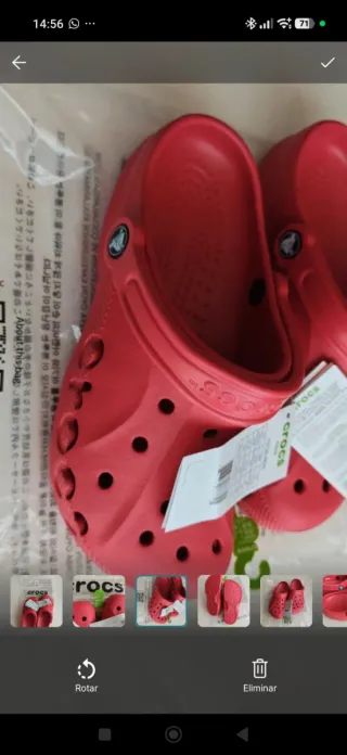 Crocs Baya Rojo Talla 38-39