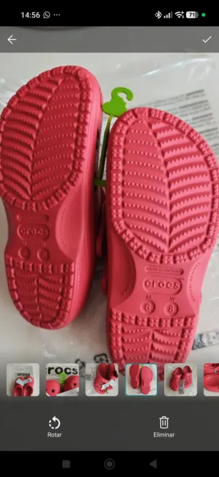Crocs Baya Rojo Talla 38-39