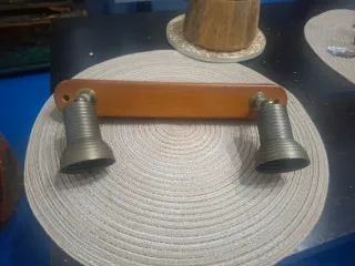 Lámpara de pared y techo  madera y cobre