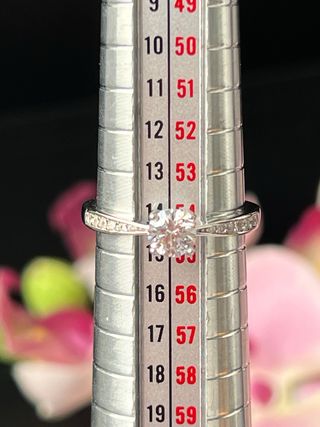 Sortija de Plata 925ml tipo solitario