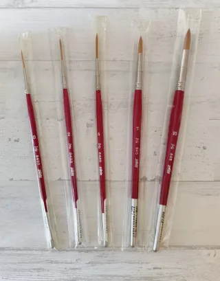 5 Pinceles Redondos Pebeo Iris 845 y 8455