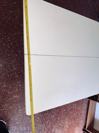 Mesa de cocina extensible con cajón