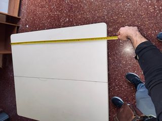 Mesa de cocina extensible con cajón