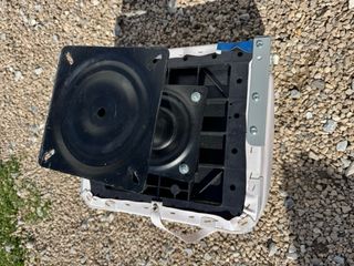 Sillón de barco impermeable blanco y azul