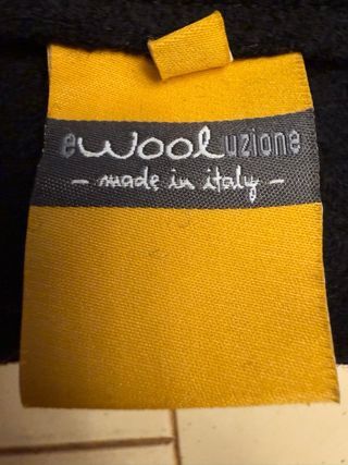 Abrigo mujer lana virgen Marella negro Talla M