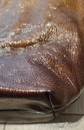 Borsa Prada Tote Pelle Marrone/Oro