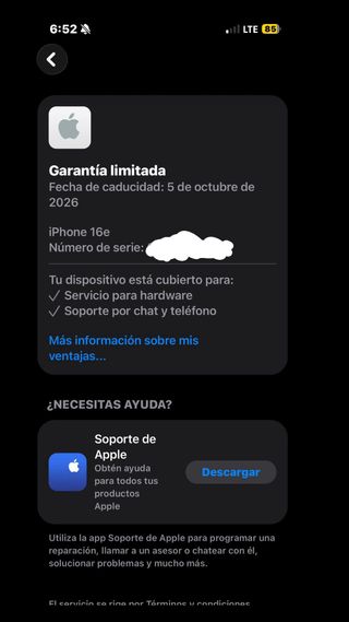 iPhone 16e 128GB Nero