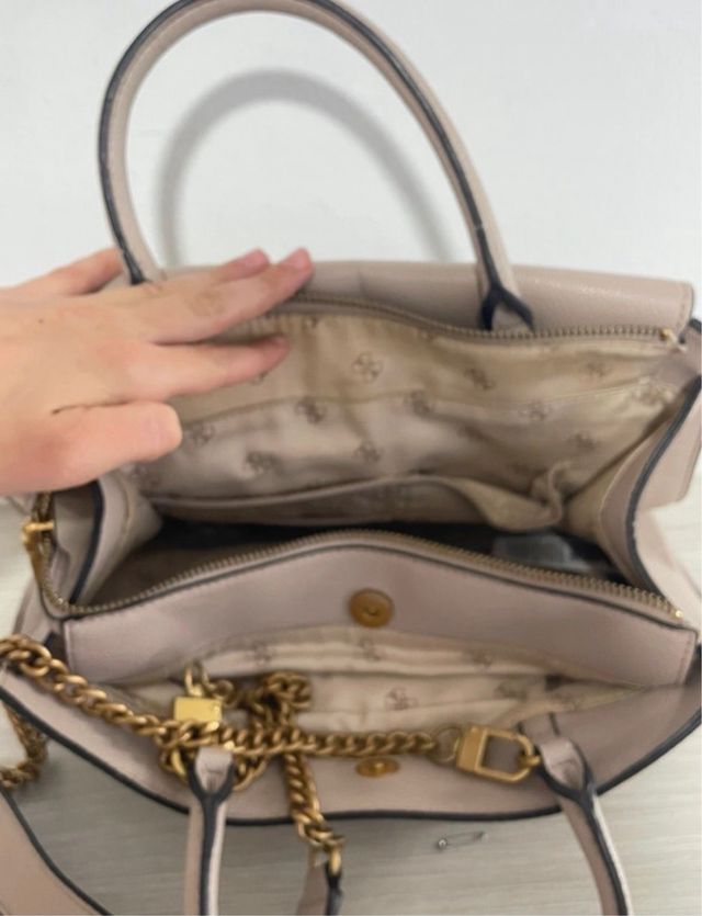 Bolso Guess Beige Dorado