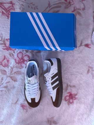 Adidas Samba Marrones y Blancas