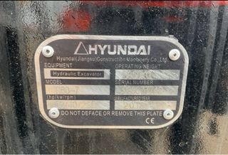 Mini Excavadora Hyundai Robex 60