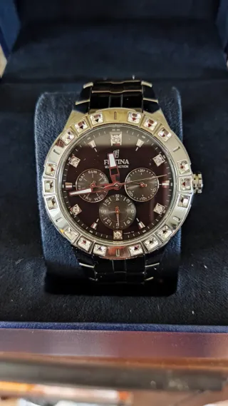 Festina Ceramic negro con caja y garantía