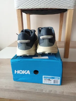 Zapatillas Hoka Azul y Beige