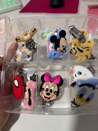 Pinzas Chupetero Disney Varios Personajes
