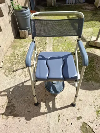 Silla con inodoro incorporado