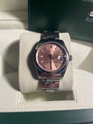 Rolex Oyster Perpetual Reloj Rosa