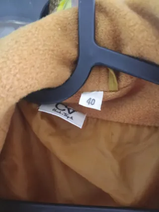 Abrigo largo mostaza