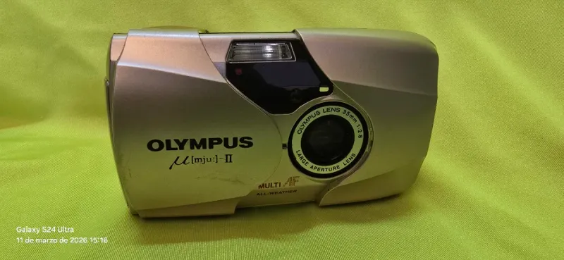 Olympus Mju-II Cámara Compacta Beige afbeelding 4