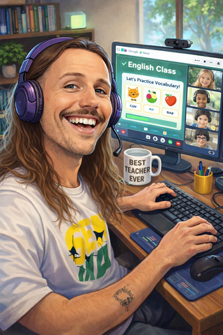 Clases de inglés con profesor estadounidense