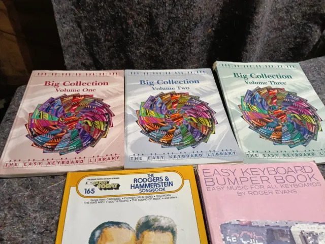 Lote 5 libros piano estudio de piano en  ingles