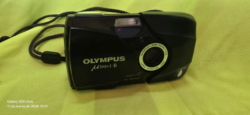 Olympus mju II Cámara Compacta Negra afbeelding 2