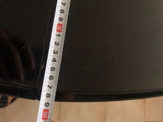 Mesa comedor ovalada negra lacada