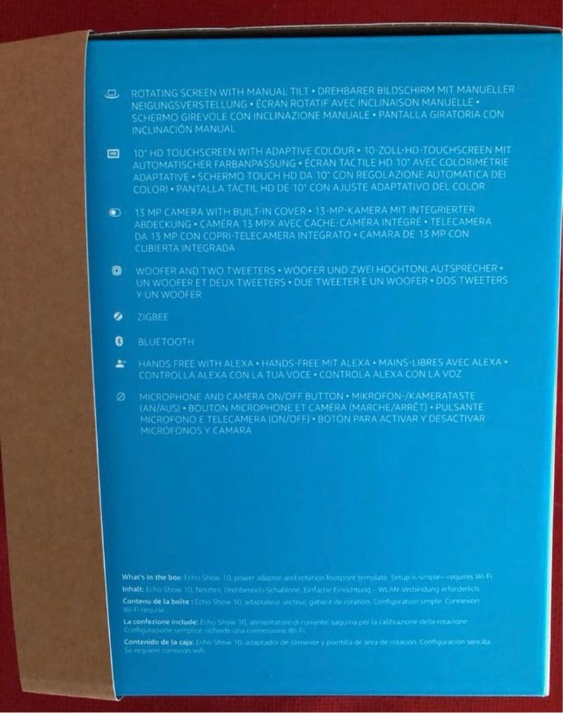 Altavoz Inteligente Amazon Echo Show 10 Gris afbeelding 3