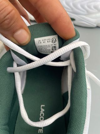 Zapatillas Lacoste Blancas y Verdes
