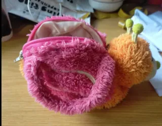 Bolsito infantil peluche caracol