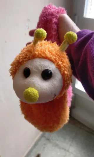 Bolsito infantil peluche caracol