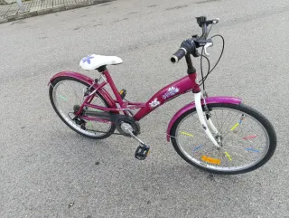 Bicicleta infantil morada