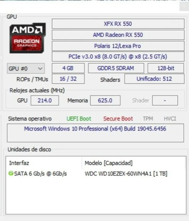 Tarjeta Gráfica XFX Radeon RX 550 4Gb GDDR5 afbeelding 8