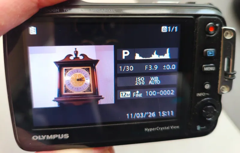 Cámara Olympus Tough Digital Compacta Vintage afbeelding 6