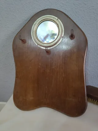 Cepillos ropa con base y espejo