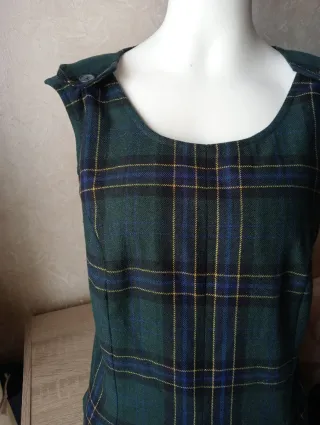 Vestito smanicato tartan - GB. Pedrini