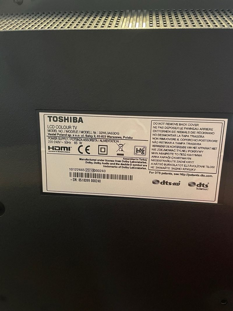 Televisor Toshiba 32 pulgadas afbeelding 3